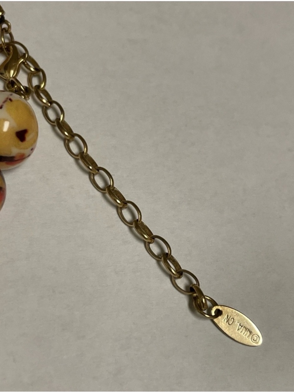 Vera Neumann MMA. CN, Speckled Bead Statement Necklace multicolor Very RARE - Picture 2 of 12